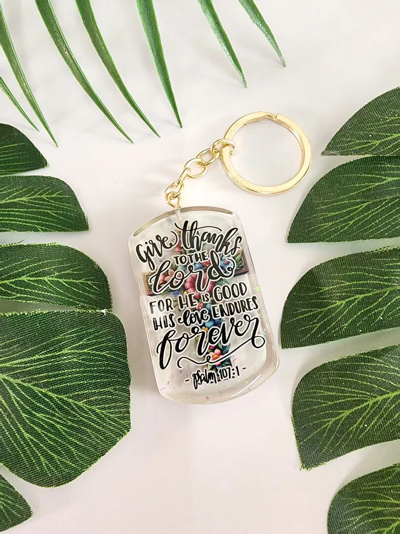 Porte-clés Give thanks to the Lord... - Psalm 107:1