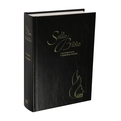 Bible NEG MacArthur rigide noir