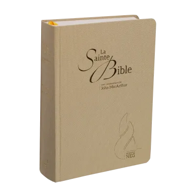 Bible NEG MacArthur souple textile beige