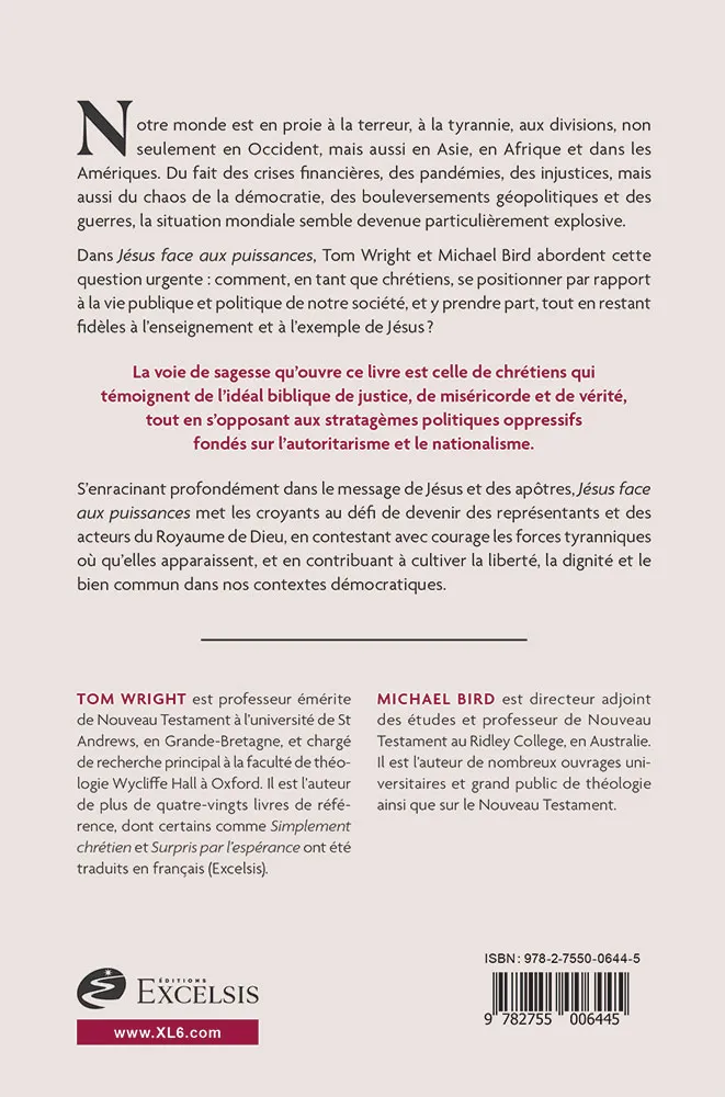 Jésus face aux puissances - Témoignage chrétien et action politique...