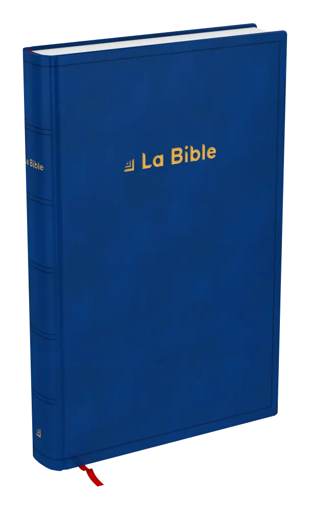 Bible Darby révisée gros caratères rigide bleu