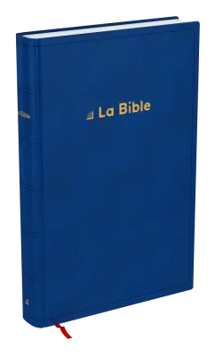 Bible Darby révisée gros caratères rigide bleu
