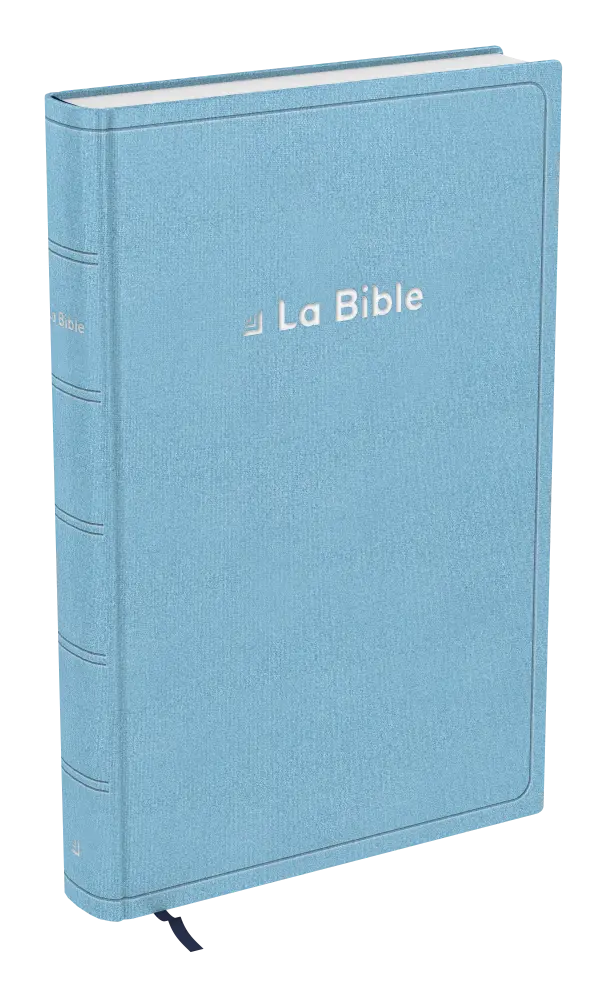 Bible Darby révisée gros caratères souple bleu clair
