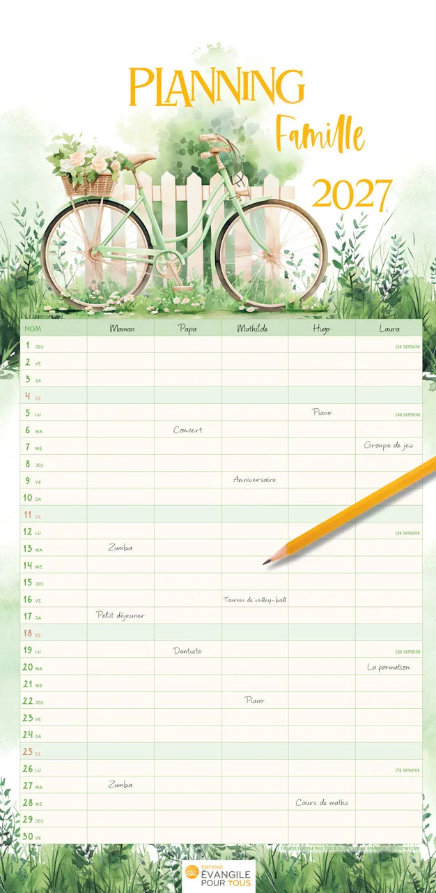 Calendrier - Planning famille