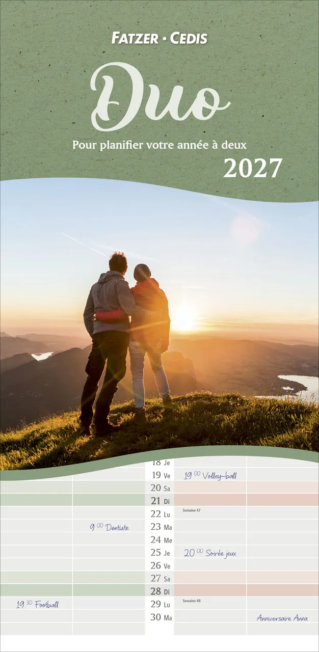 Calendrier - Duo
