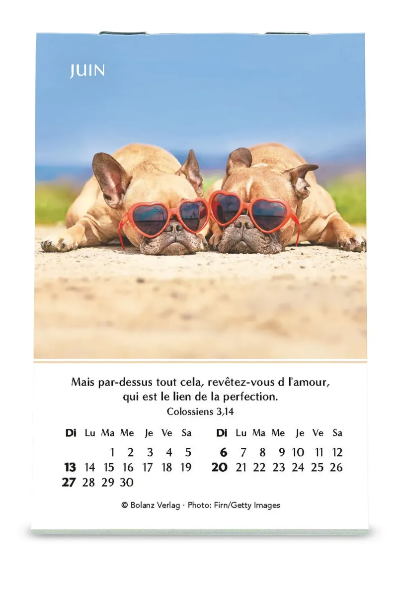 Calendrier - mini joie