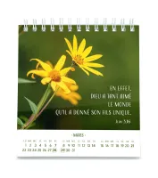 Calendrier - Pensées fleuries