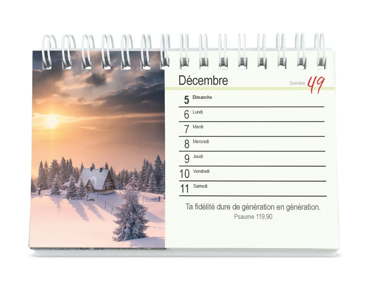 Calendrier - Tu m'accompagnes