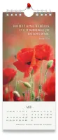 Calendrier - Fleurs avec versets bibliques