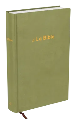 Bible Darby révisée rigide textile vert olive