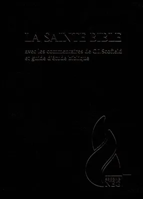 Bible NEG Scofield noir or onglets