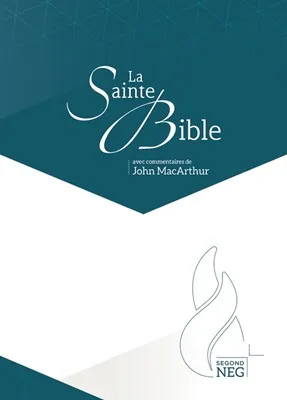 Bible NEG MacArthur rigide blanc/bleu
