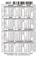 Calendrier carte - chat
