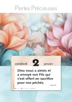 Calendrier - Perles précieuses - mural