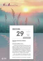 Calendrier - Vivre aujourd'hui - mural