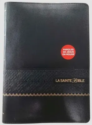 Bible Segond 1910 gros caractères noir onglets - Paroles de Jésus en rouge