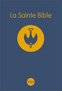 Bible Colombe souple bleue avec notes de réference