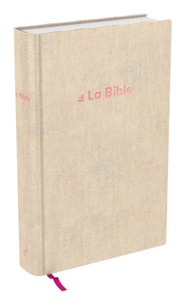 Bible Darby révisée famille rigide textile beige