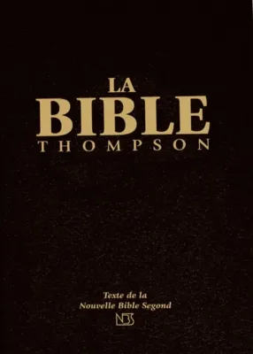 Bible NBS Thompson rigide noir or onglets