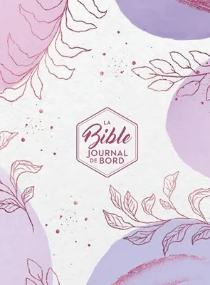 Bible SG21 Journal de bord rigide textile feuilles rose