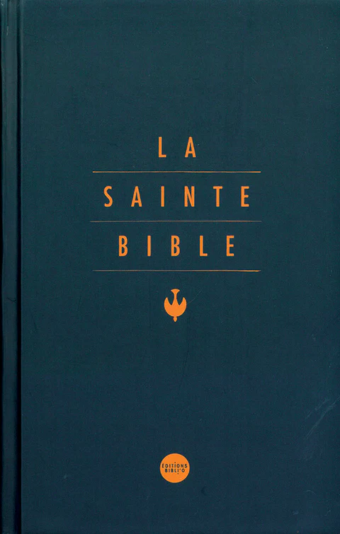 Bible Colombe rigide bleue