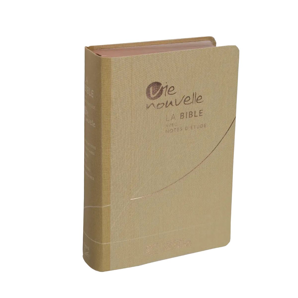 Bible SG21 Vie Nouvelle souple toile beige cuivre