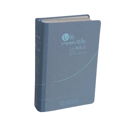 Bible SG21 Vie Nouvelle souple toile bleu argent