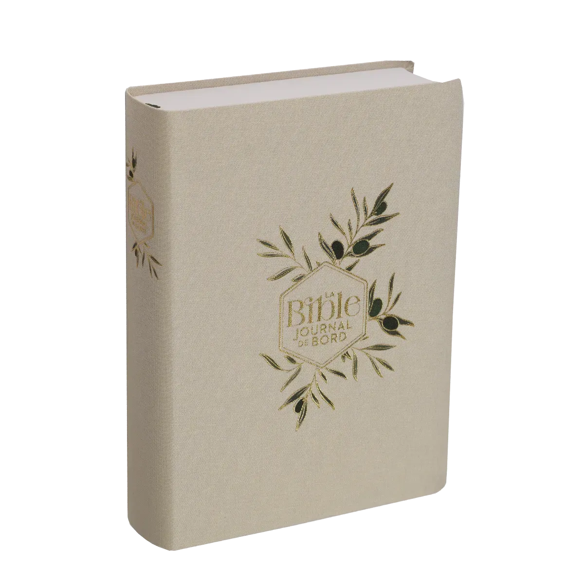 Bible SG21 Journal de bord souple textile bleige