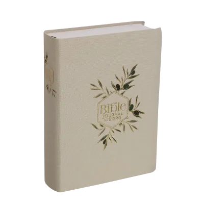 Bible SG21 Journal de bord souple textile bleige