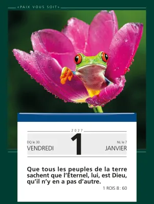 Calendrier - Paix vous soit (gros caractères)