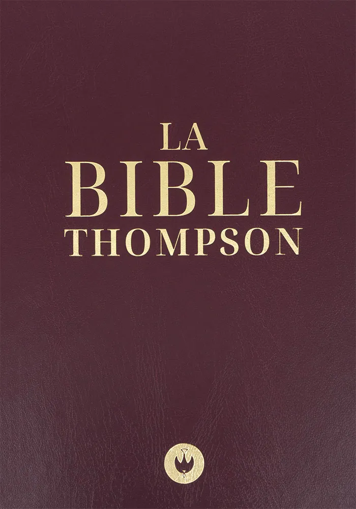 Bible Colombe Thompson rigide grenat