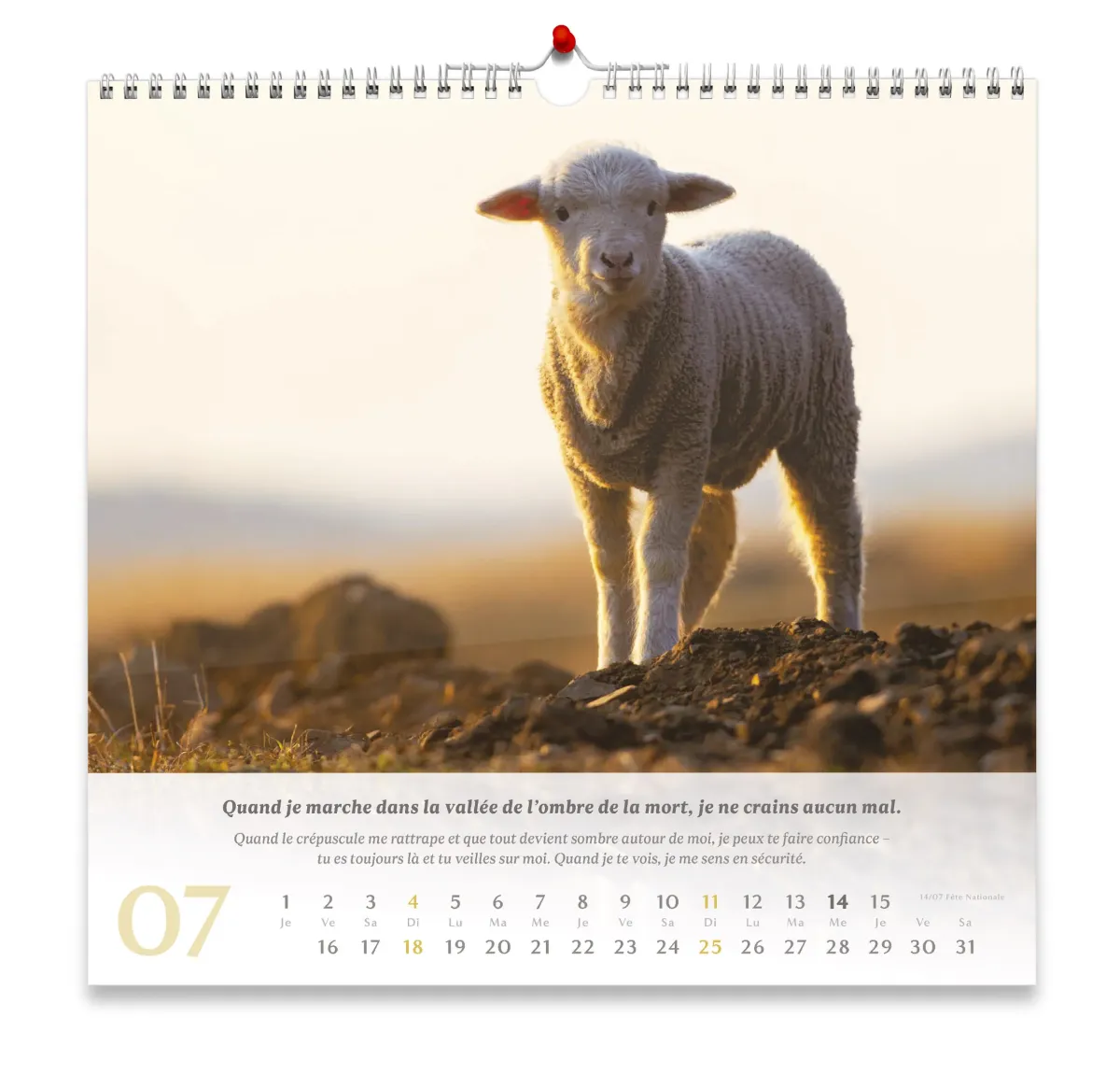 Calendrier - Psaumes 23 (grand format)