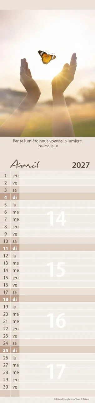 Calendrier - Pour Tous - Paysages