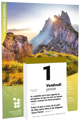 Calendrier Bonne Semence bloc et plaque (français)