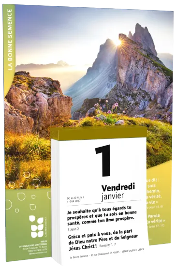 Calendrier Bonne Semence bloc et plaque (français)