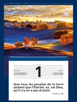 Calendrier - Paix vous soit (gros caractères)