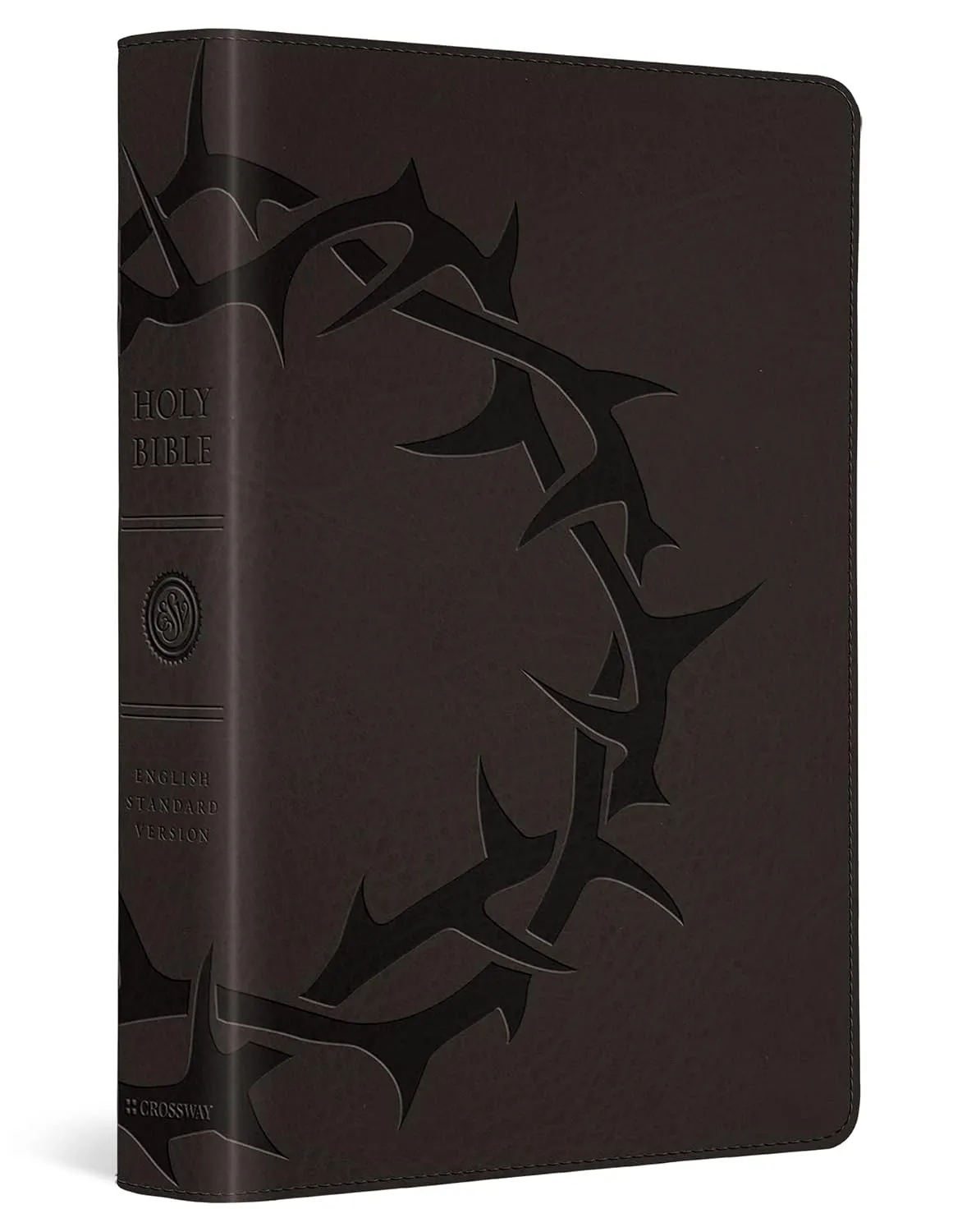 ESV Holy Bible LP compact charcoal crown