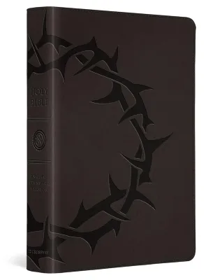 ESV Holy Bible LP compact charcoal crown