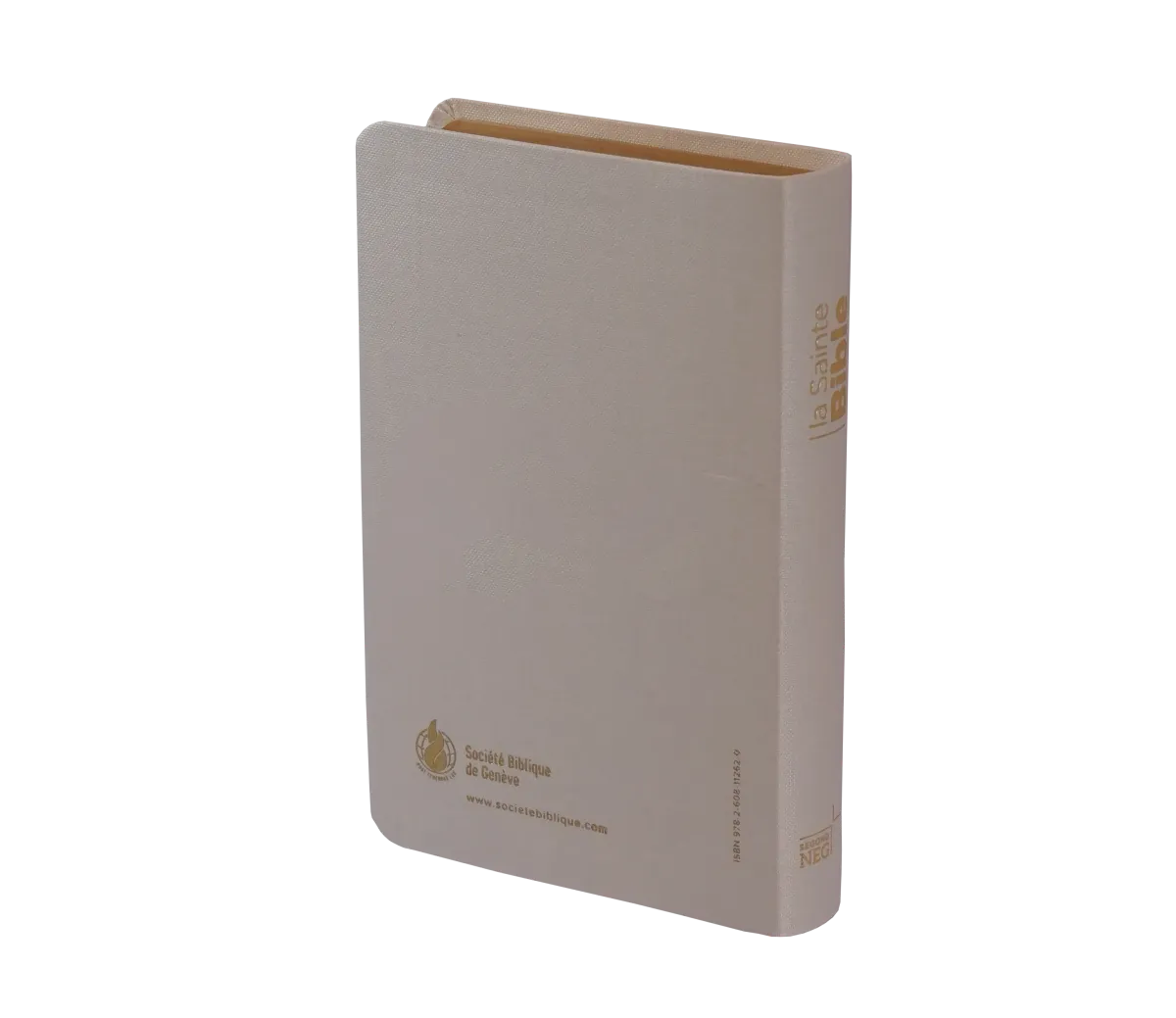 Bible NEG blanc textile or