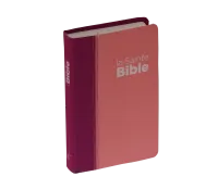 Bible NEG souple duo rose/violet textile