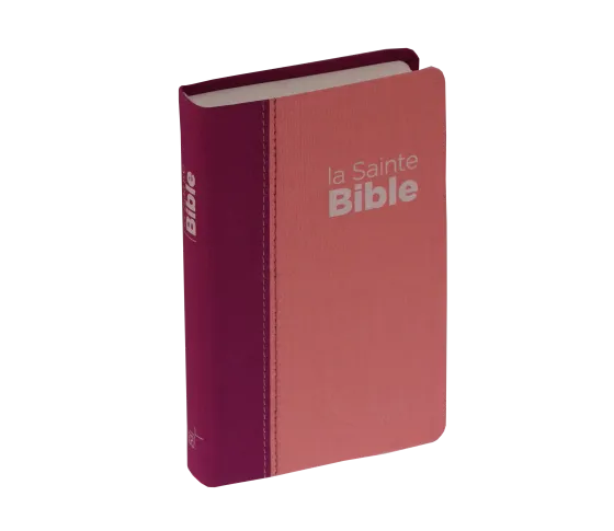 Bible NEG souple duo rose/violet textile
