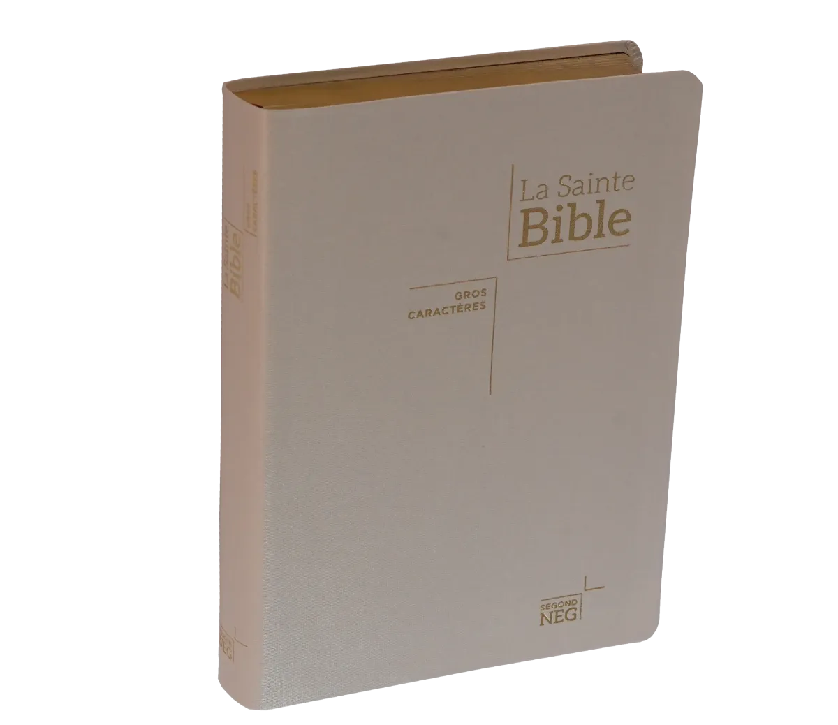 Bible NEG gros caractère souple toilée blanche