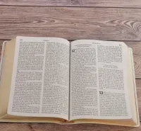 Bible NEG gros caractère souple toilée blanche