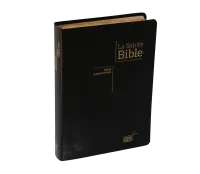 Bible NEG gros caractères souple noir or onglets