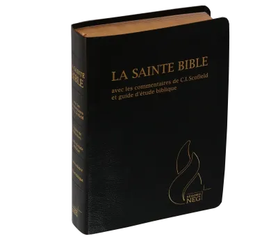 Bible NEG Scofield noir or onglets