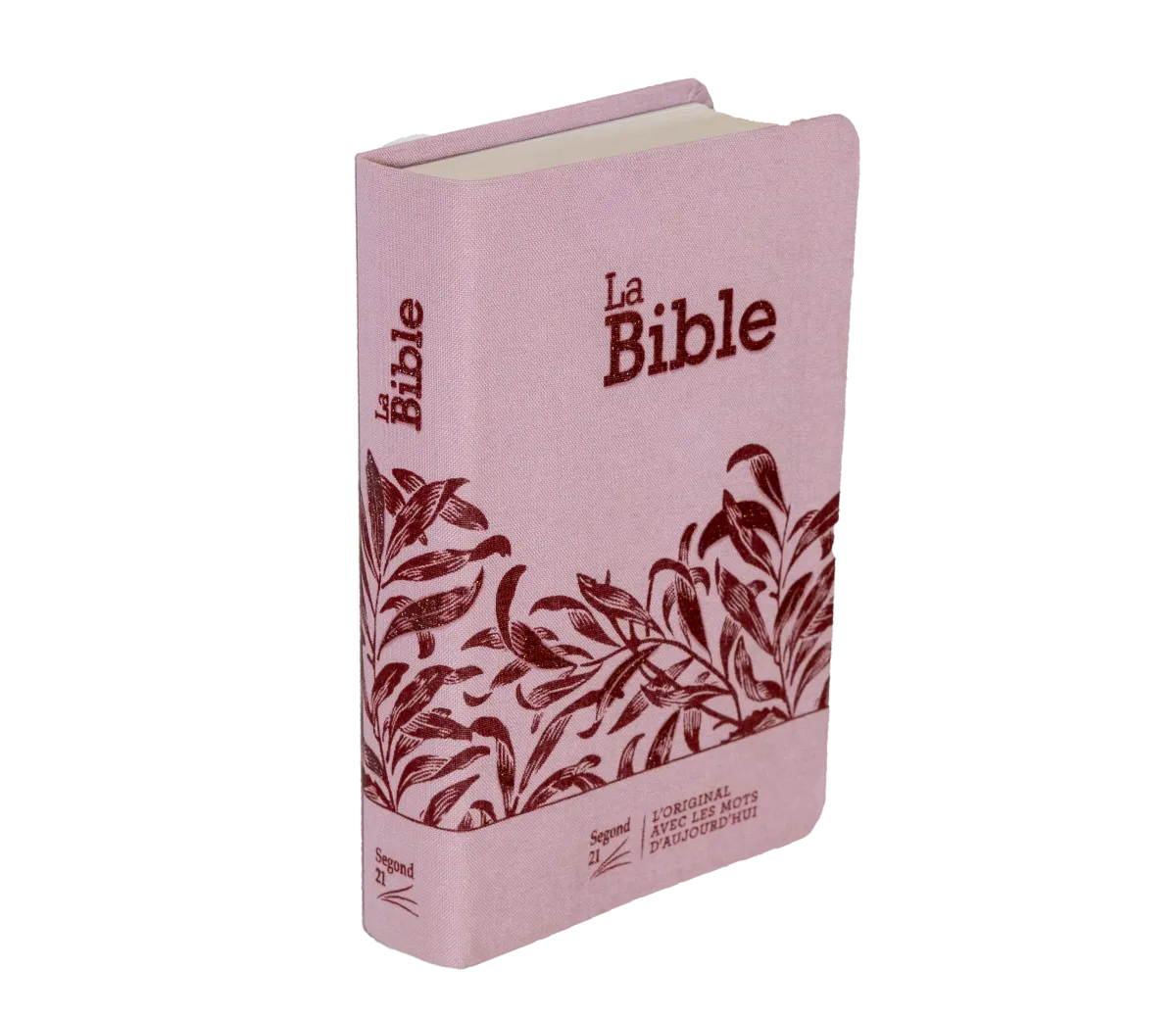 Bible SG21 souple textile rose onglets