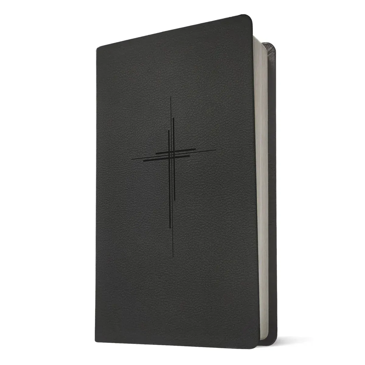 NLT Bible premium value thinline Trinity Cross  black