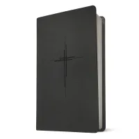 NLT Bible premium value thinline Trinity Cross  black