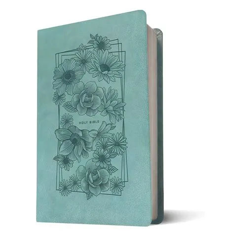 NLT Holy Bible Premium value thinline bouquet teal
