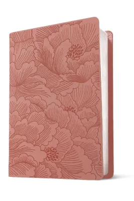 NLT premium gift Bible dusty pink petals leatherlike
